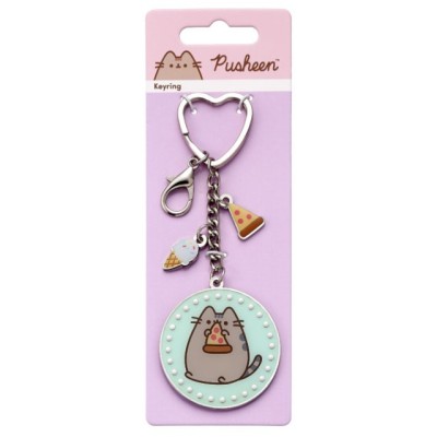PUSHEEN THE CAT PORTACHIAVI CON CHARMS CARAT