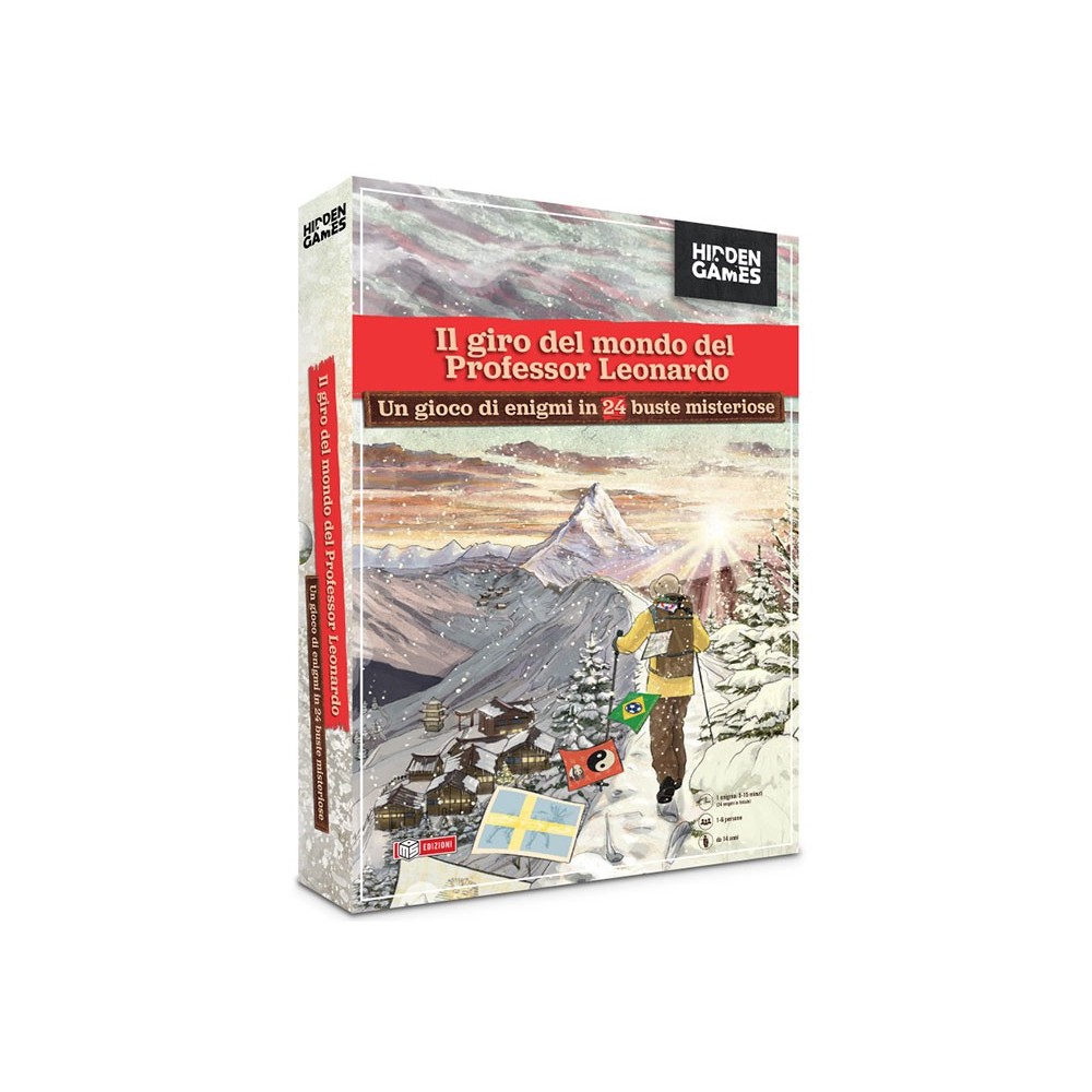 HIDDEN GAMES IL GIRO DEL MONDO DEL PROFESSOR LEONARDO - GIOCO DA TAVOLO ITALIANO MS EDIZIONI