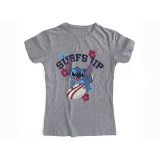 MAGLIA T SHIRT DONNA LILO AND STITCH SURFS UP STITCH