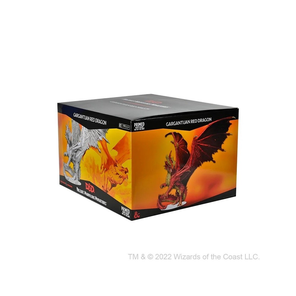 DUNGEONS AND DRAGONS NOLZUR'S GARGANTUAN RED DRAGON FIGURE WIZKIDS