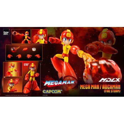THREEZERO MEGAMAN ROCKMAN FIRE STORM MDLX 4 INCHES ACTION FIGURE