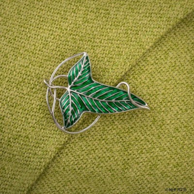 CINEREPLICAS THE LORD OF THE RINGS LOREN LEAF PIN BROOCH REPLICA