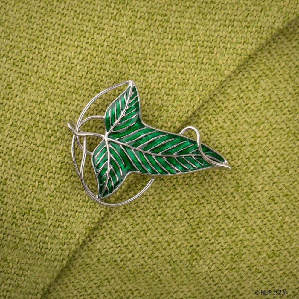 IL SIGNORE DEGLI ANELLI LOREN LEAF PIN BROOCH SPILLA REPLICA CINEREPLICAS
