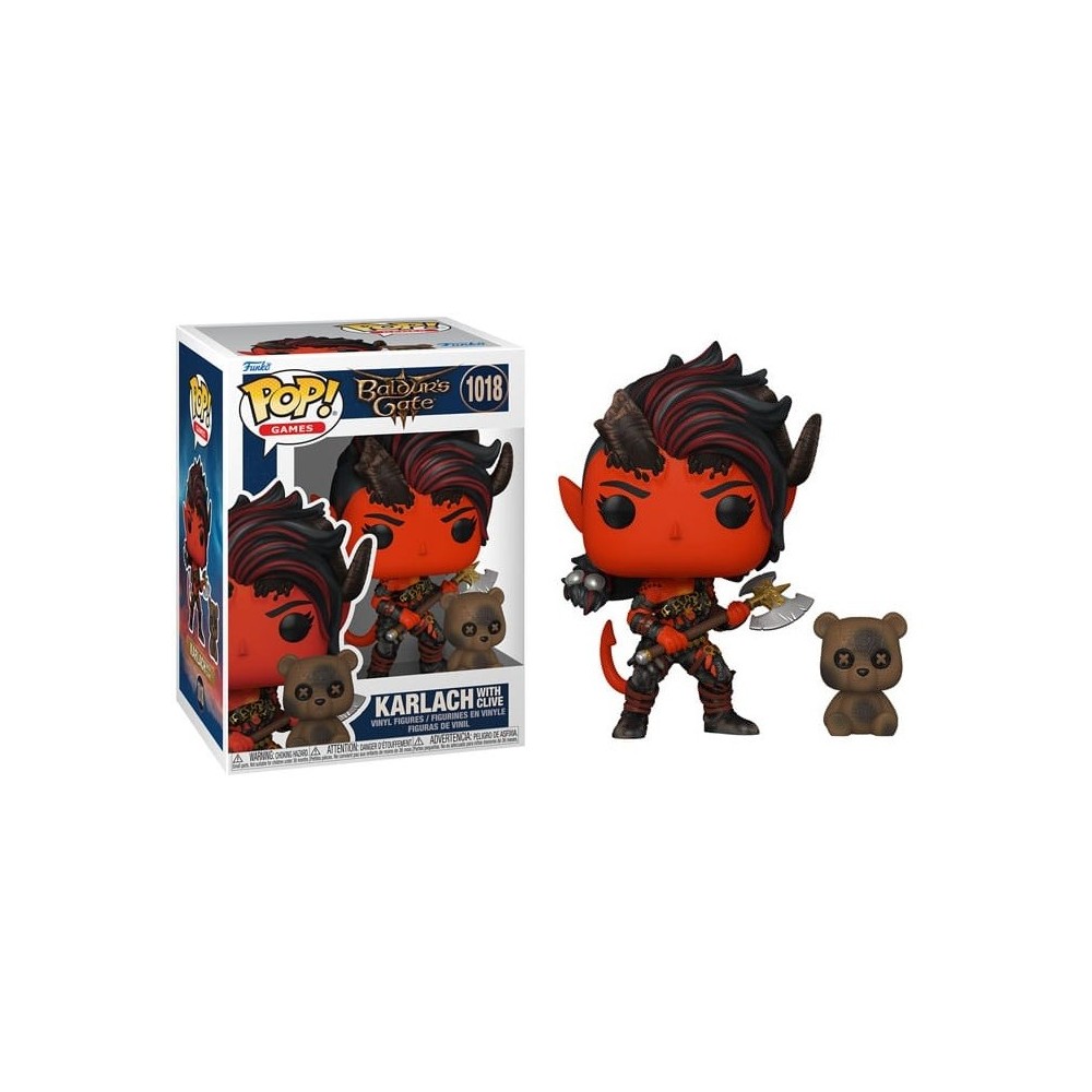 FUNKO FUNKO POP! BALDUR'S GATE III KARLACH WITH CLIVE BOBBLE HEAD