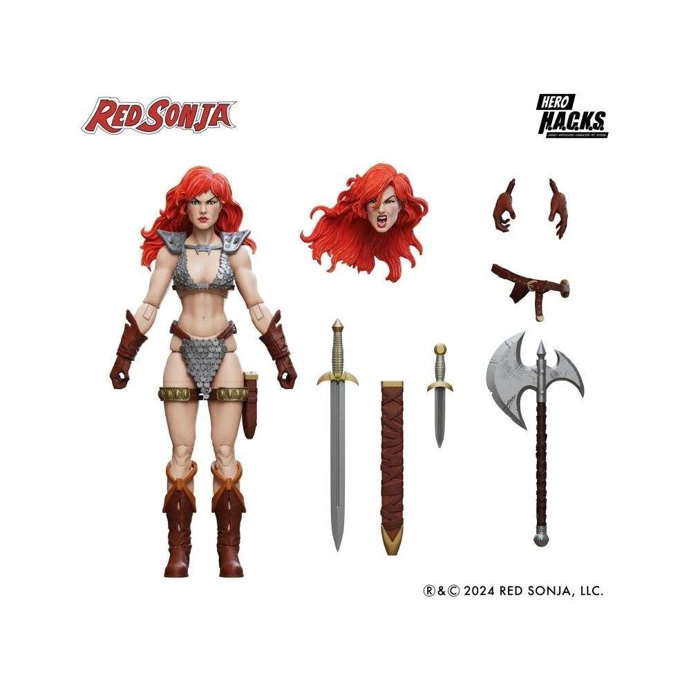 BOSS FIGHT STUDIO RED SONJA HERO H.A.C.K.S. SERIES ACTION FIGURE