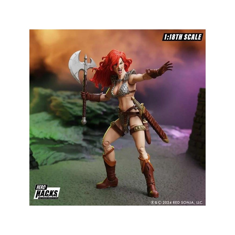 BOSS FIGHT STUDIO RED SONJA HERO H.A.C.K.S. SERIES ACTION FIGURE