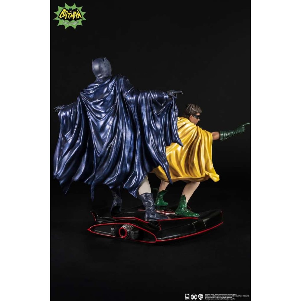 PURE ARTS DC COMICS BATMAN AND ROBIN 1966 STATUE FIGURE DIORAMA