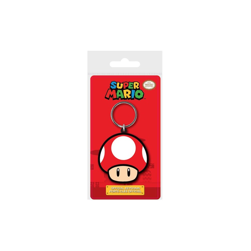 PYRAMID INTERNATIONAL SUPER MARIO MUSHROOM KEYCHAIN