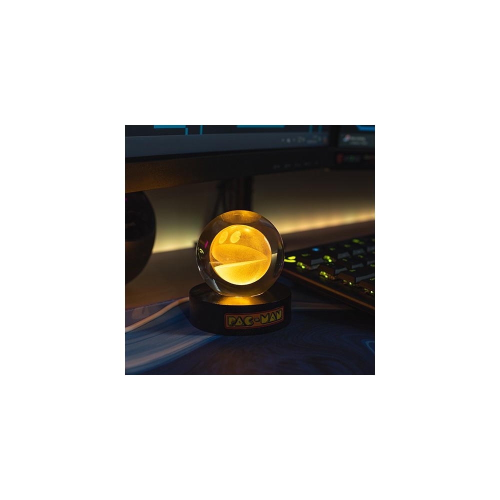 PAC-MAN CRYSTAL BALL LIGHT LAMPADA FIZZ CREATIONS