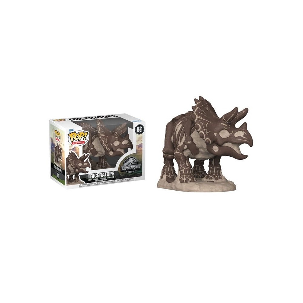 JURASSIC PARK FOSSIL FUNKO POP! TRICERATOPS BOBBLE HEAD FUNKO