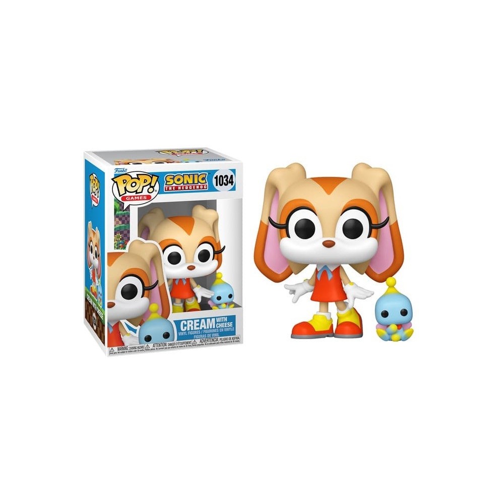 FUNKO POP! SONIC THE HEDGEHOG CREAM WITH CHEESE BOBBLE HEAD FIGURE FUNKO