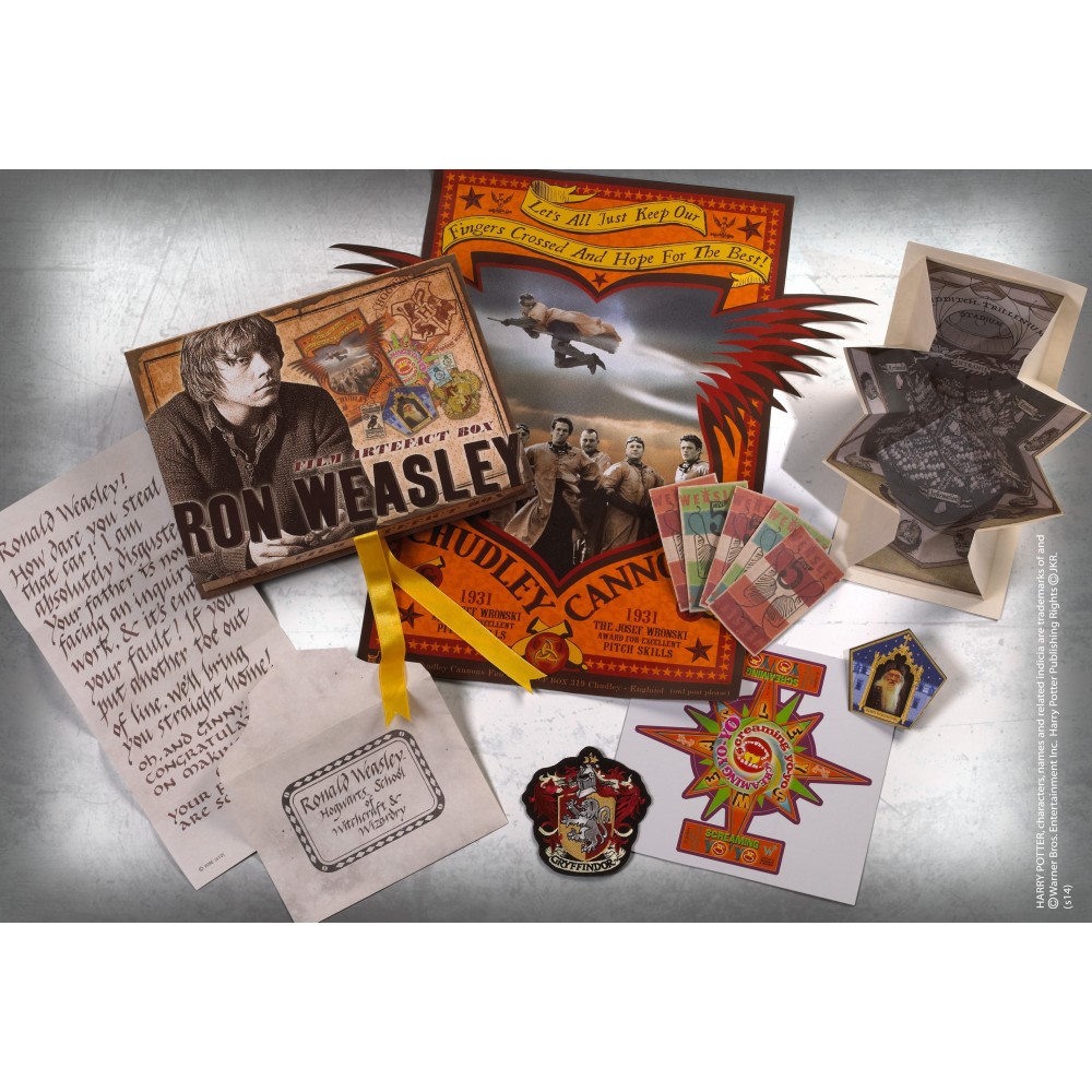 NOBLE COLLECTIONS HARRY POTTER - RON WEASLEY FILM ARTEFACT BOX