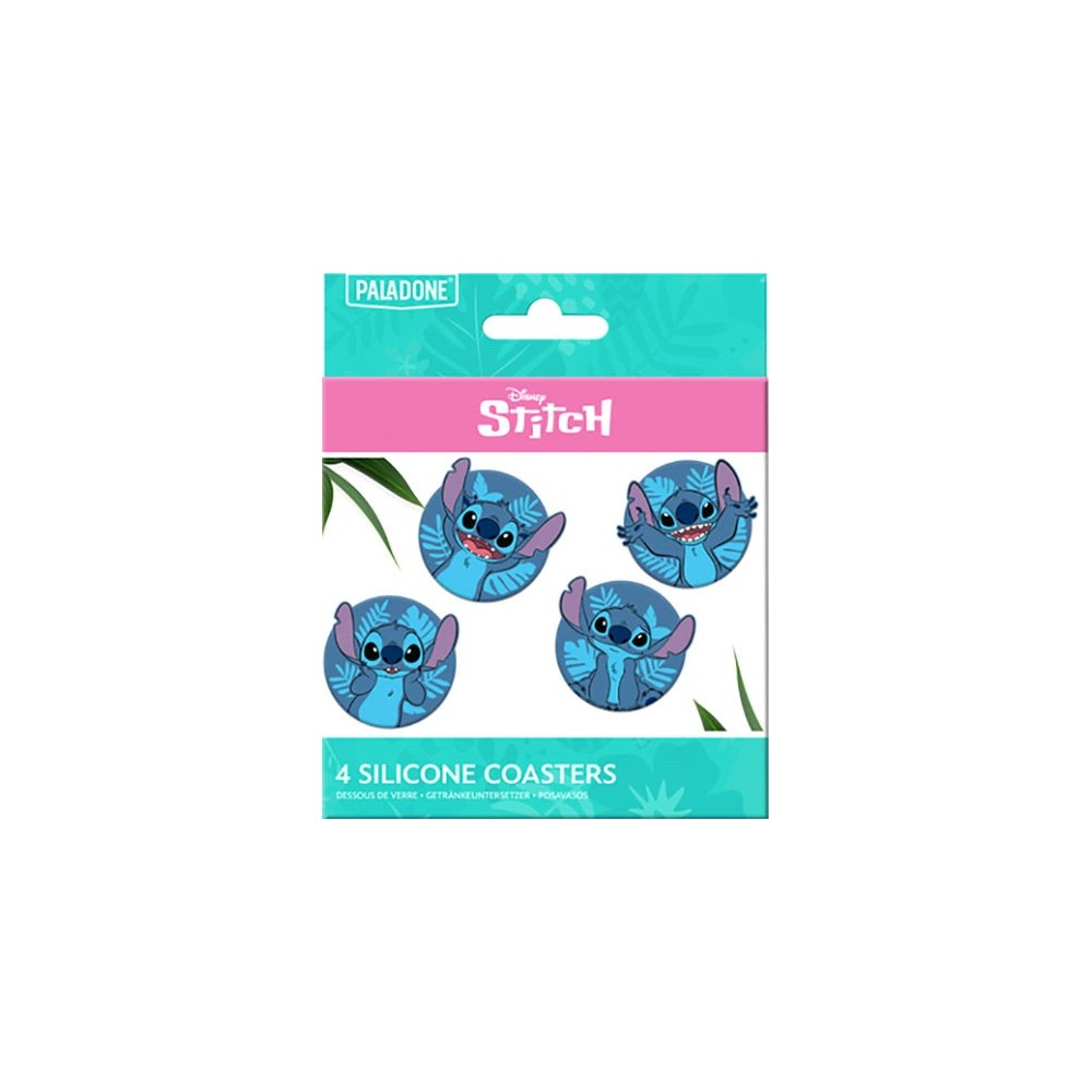 PALADONE PRODUCTS DISNEY STITCH SILICONE COASTERS 4X