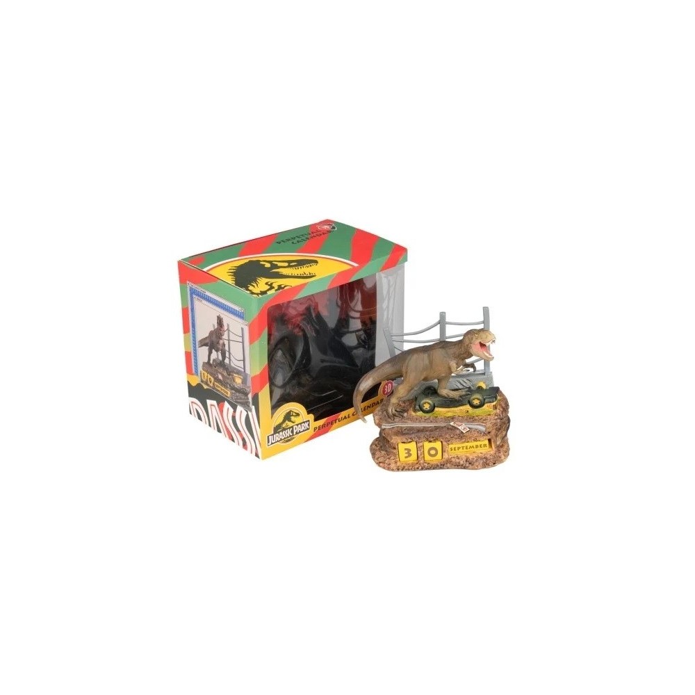 GRUPO ERIK JURASSIC PARK T-REX PERPETUAL CALENDAR FIGURE DIORAMA