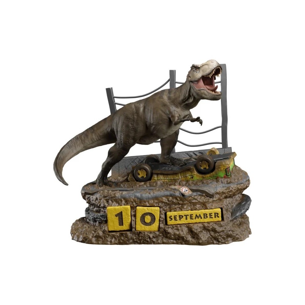 GRUPO ERIK JURASSIC PARK T-REX PERPETUAL CALENDAR FIGURE DIORAMA