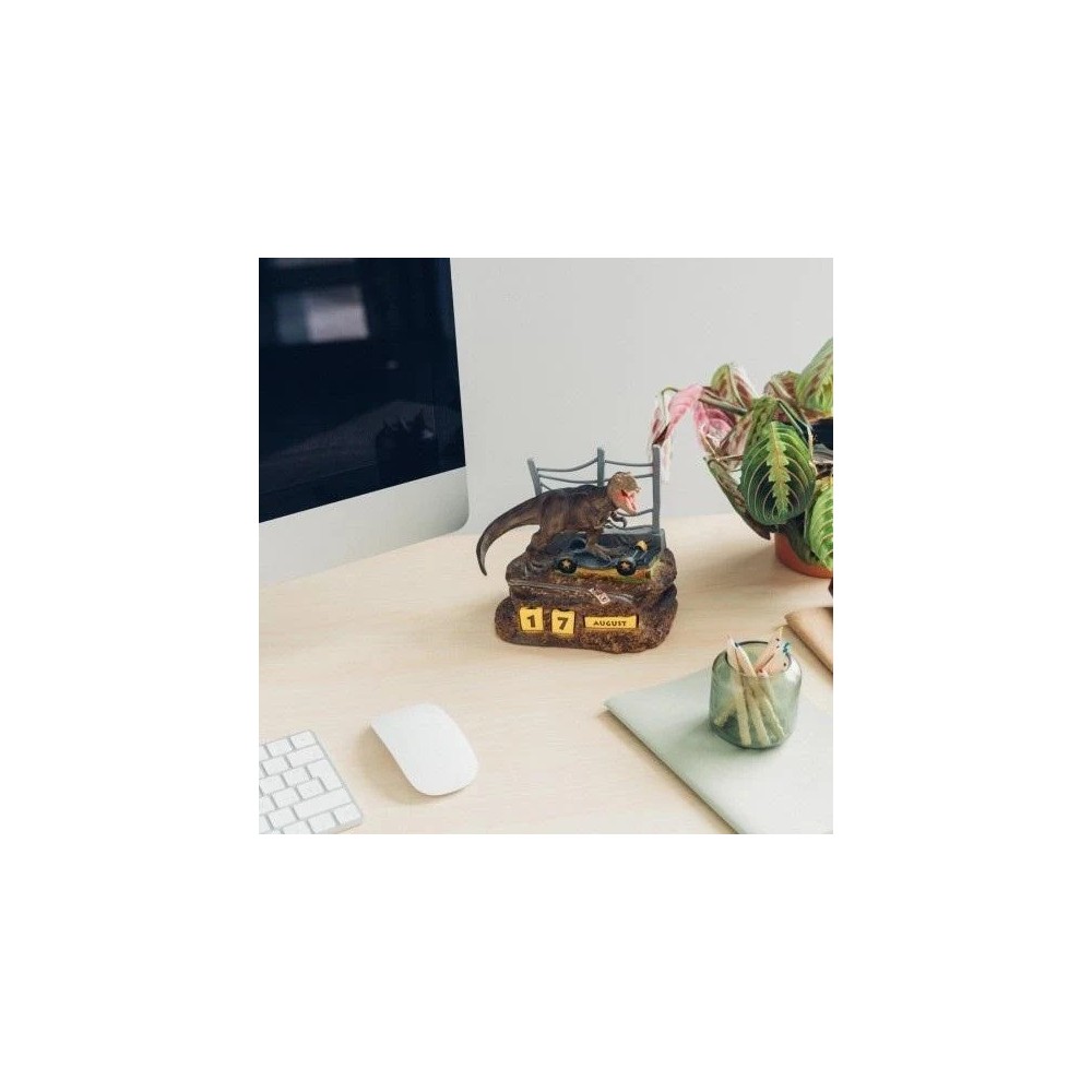 GRUPO ERIK JURASSIC PARK T-REX PERPETUAL CALENDAR FIGURE DIORAMA
