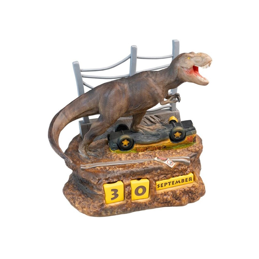 GRUPO ERIK JURASSIC PARK T-REX PERPETUAL CALENDAR FIGURE DIORAMA