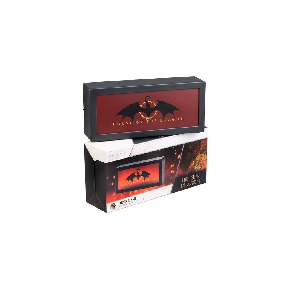 HOUSE OF THE DRAGON FLAME EFFECT LIGHT LAMPADA 33CM GRUPO ERIK