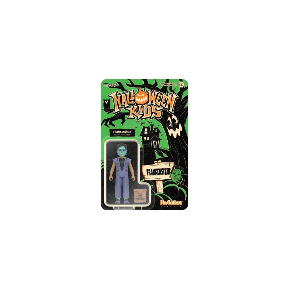 SUPER7 HALLOWEEN KIDS FRANKENSTEIN REACTION ACTION FIGURE