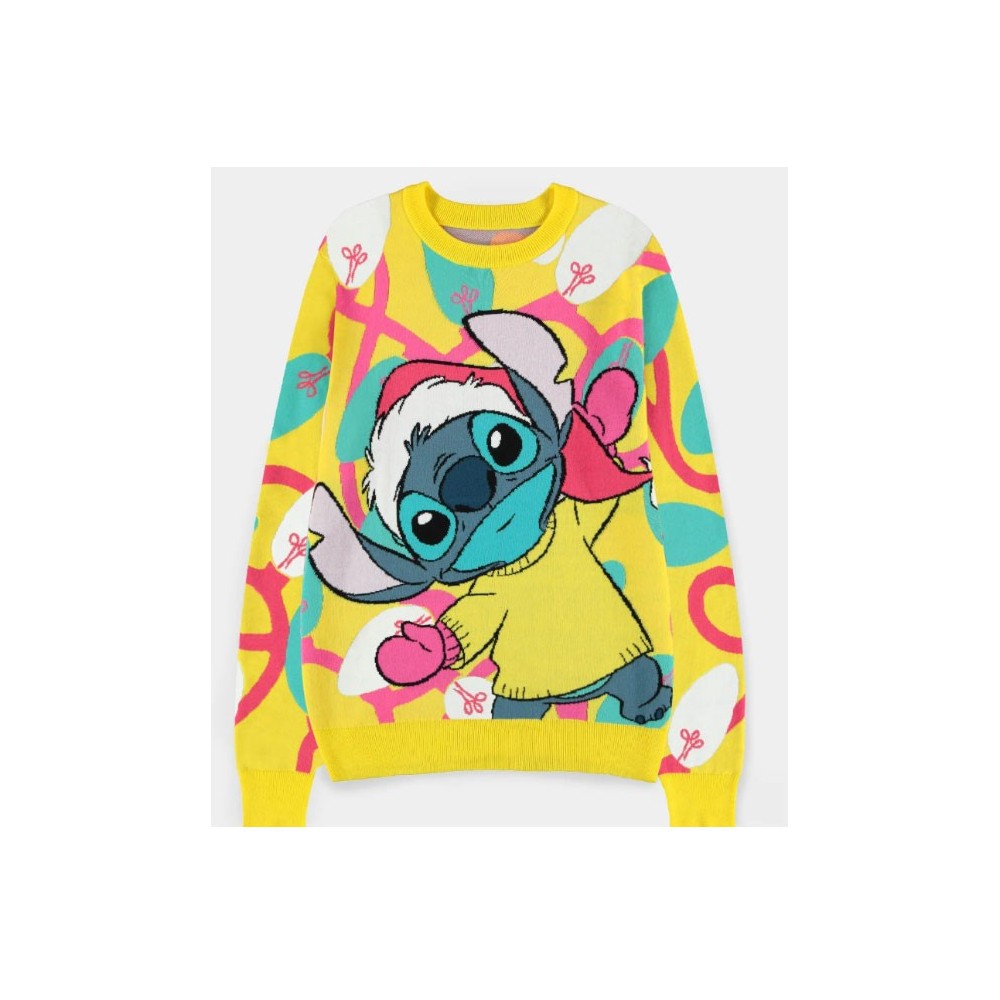 DIFUZED SWEATSHIRT DISNEY STITCH LIGHTS HOLIDAYS L SIZE