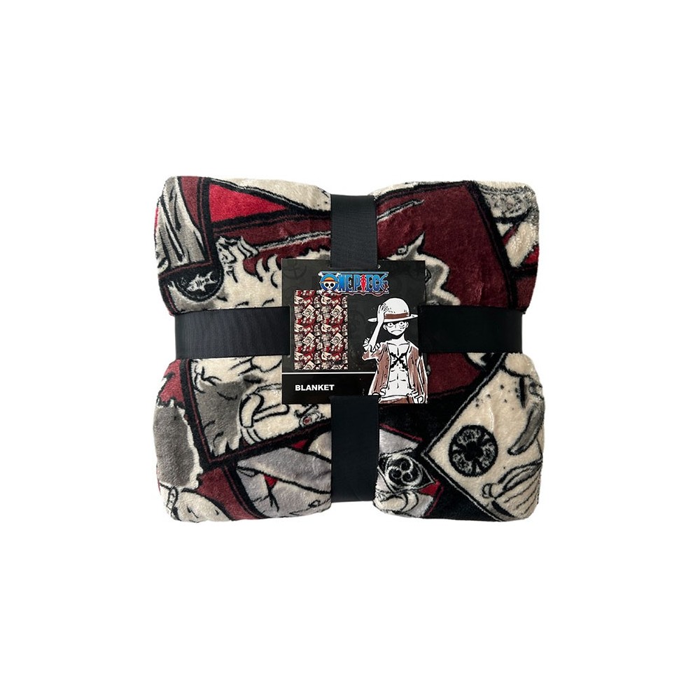 LYO ONE PIECE CHARACTERS CARDS FLEECE BLANKET 130X180CM