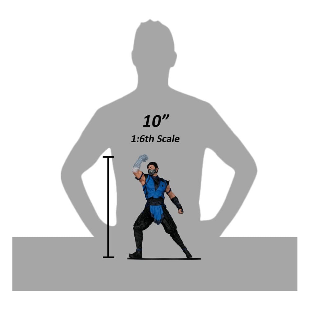 MC FARLANE MORTAL KOMBAT 1 SUB-ZERO POSED STATUE 25CM FIGURE