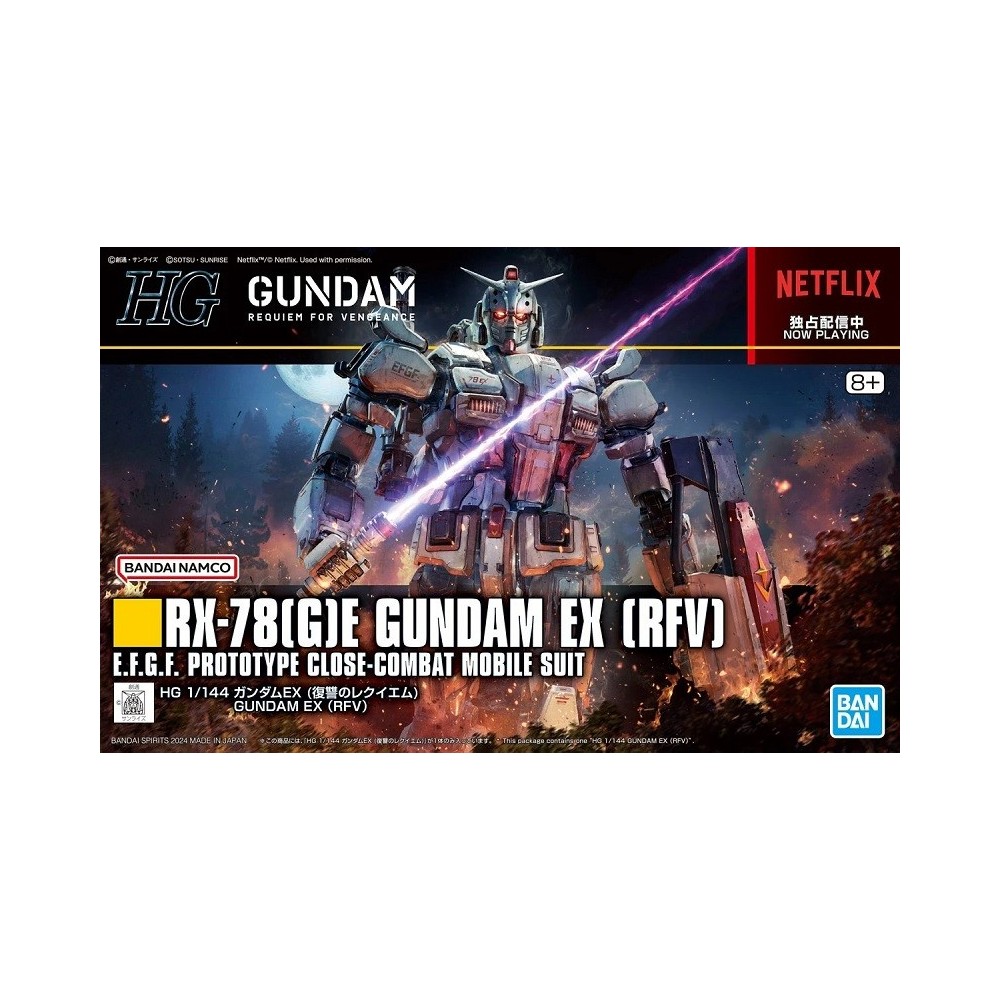 BANDAI HIGH GRADE HG GUNDAM EX RFV 1/144 RX-78(G)E MODEL KIT GUNPLA ACTION FIGURE