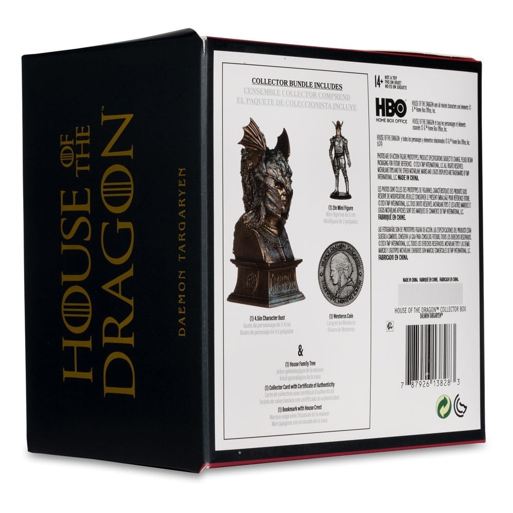 HOUSE OF THE DRAGON DAEMON TARGARYEN COLLECTOR BOX MC FARLANE