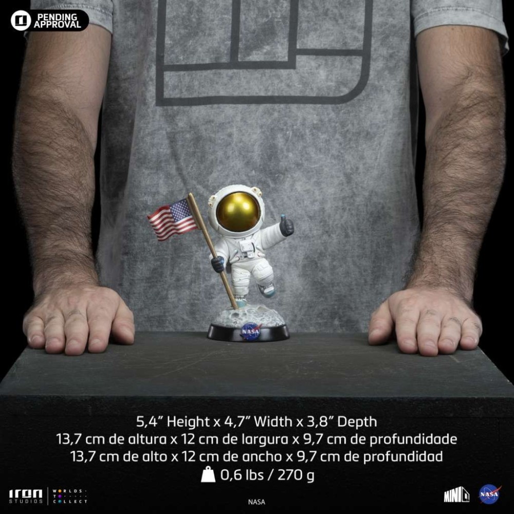 NASA APOLLO 11 ASTRONAUT MINICO FIGURE STATUA IRON STUDIOS