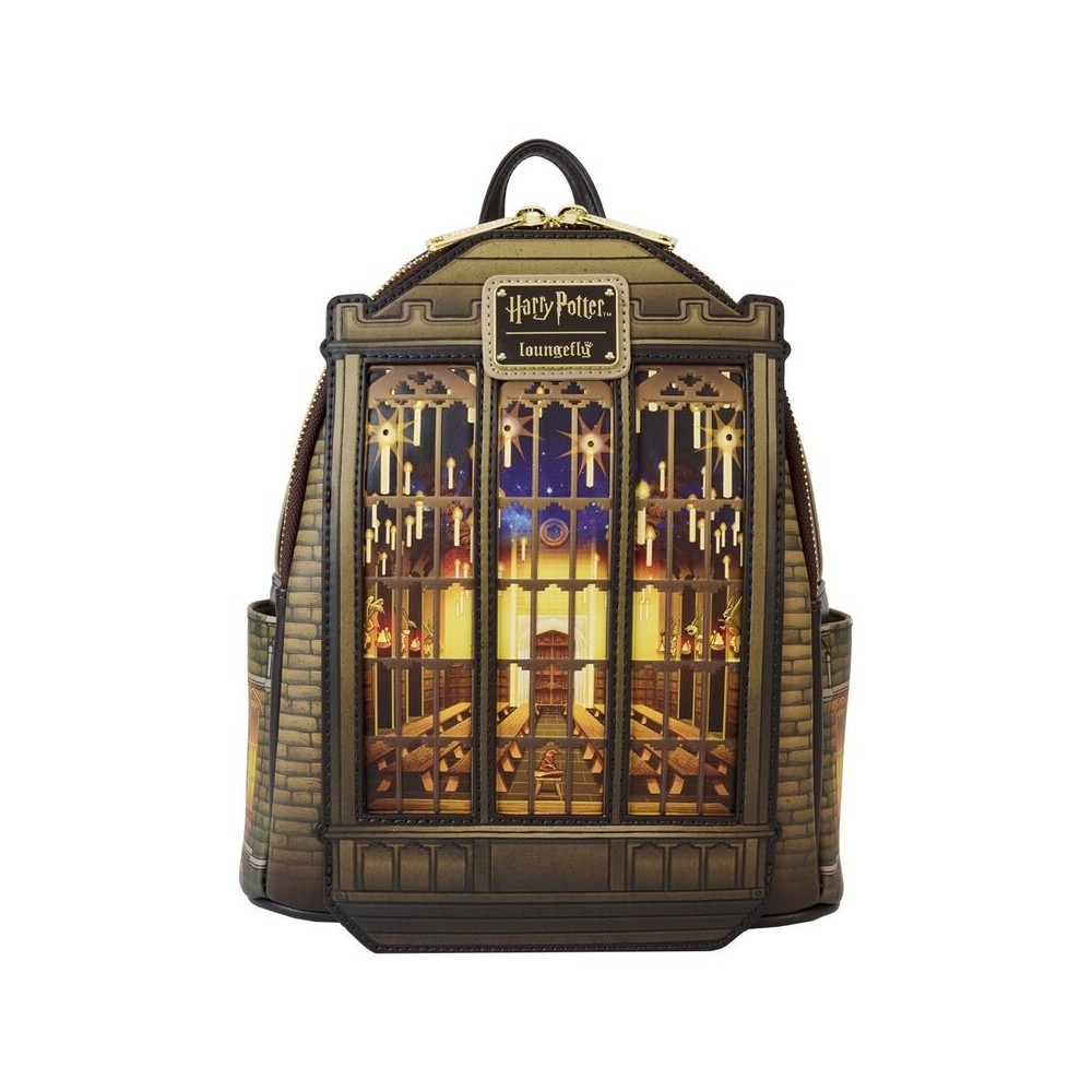 LOUNGEFLY HARRY POTTER THE GREAT HALL LOUNGEFLY MINI BACKPACK LIGHT UP