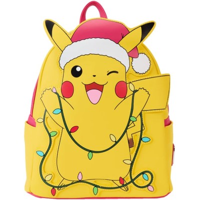 POKEMON HOLIDAY PIKACHU LOUNGEFLY MINI ZAINO GLOW IN THE DARK LOUNGEFLY