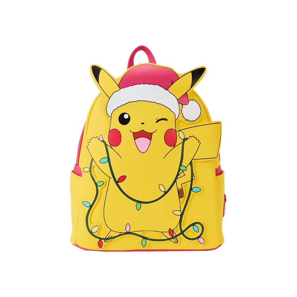 LOUNGEFLY POKEMON HOLIDAY PIKACHU LOUNGEFLY MINI BACKPACK GLOW IN THE DARK