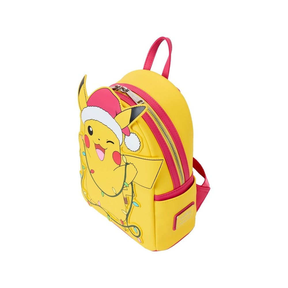 LOUNGEFLY POKEMON HOLIDAY PIKACHU LOUNGEFLY MINI BACKPACK GLOW IN THE DARK