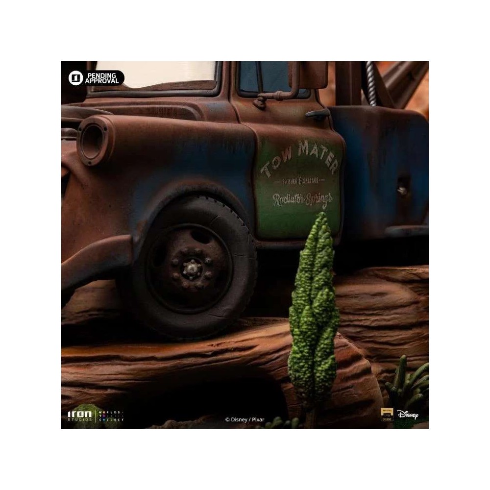 IRON STUDIOS CARS LIGHTNING MCQUEEN AND TOW MATER BDS ART SCALE DLX 1/10 STATUE