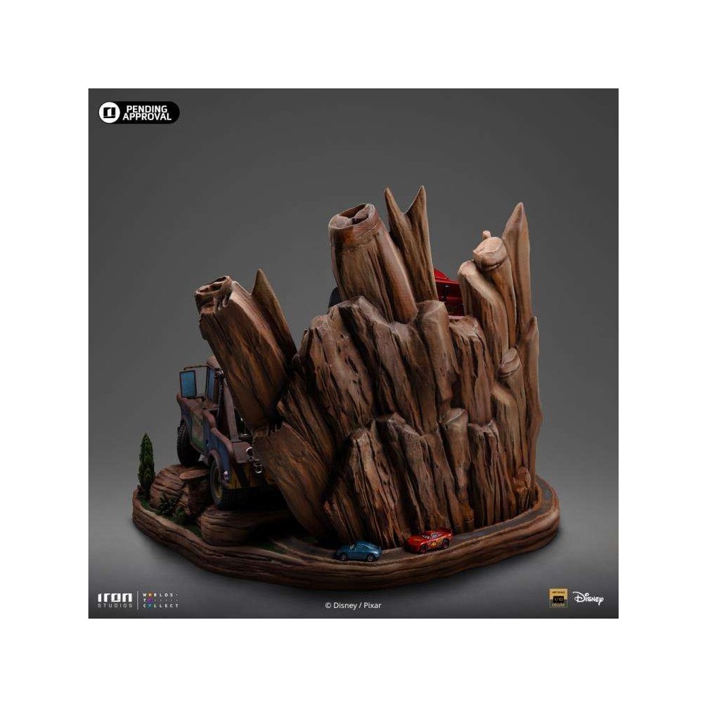 CARS LIGHTNING MCQUEEN AND TOW MATER BDS ART SCALE DELUXE 1/10 STATUA FIGURE IRON STUDIOS