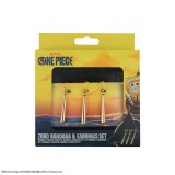 CINEREPLICAS ONE PIECE ZORO BANDANA AND EARRINGS SET REPLICA
