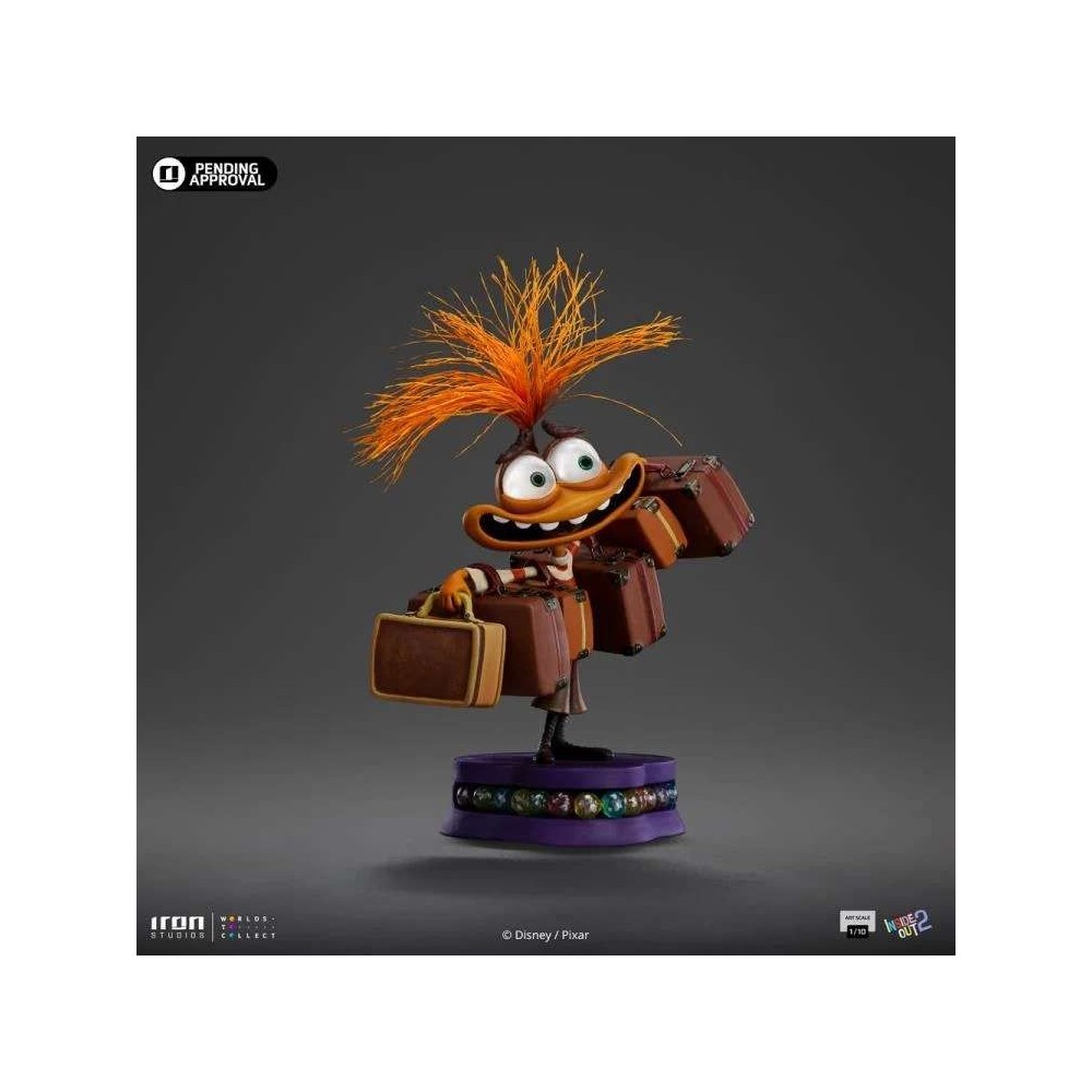 INSIDE OUT 2 ANXIETY ART SCALE 1/10 STATUA FIGURE IRON STUDIOS