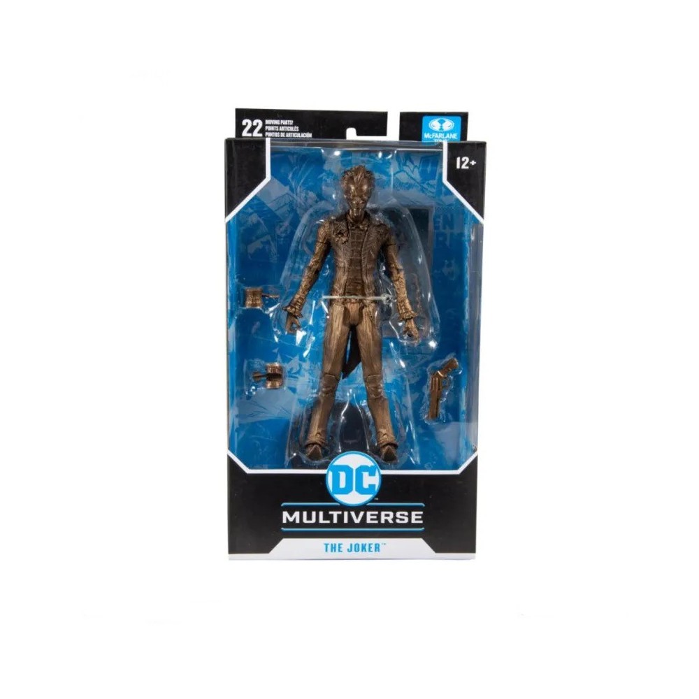 DC MULTIVERSE BATMAN ARKHAM ASYLUM THE JOKER BRONZE VARIANT ACTION FIGURE MC FARLANE