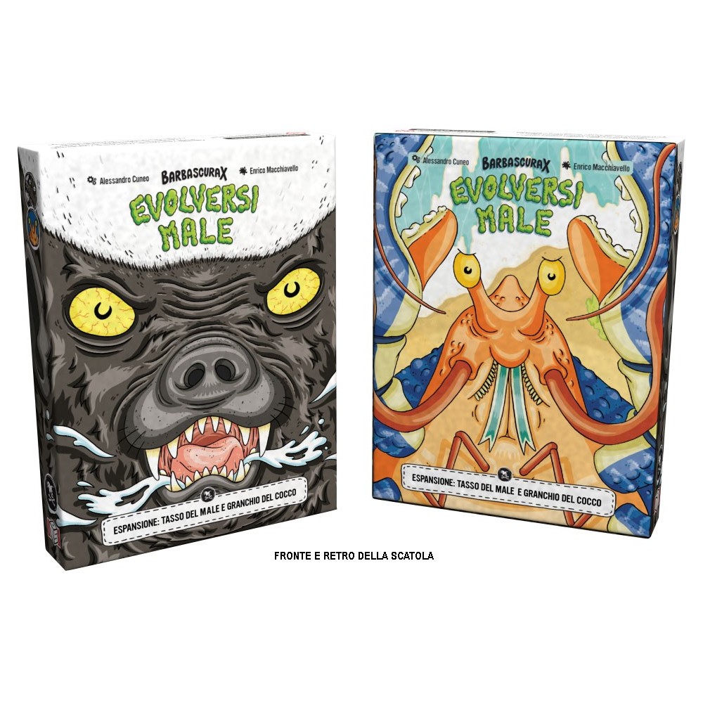 MS EDIZIONI BARBASCURA X EVOLVERSI MALE ESPANSIONE TASSO E GRANCHIO - ITALIAN BOARDGAME