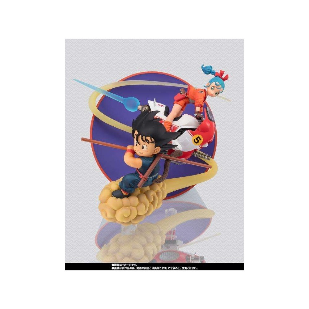 BANDAI DRAGON BALL SON GOKU & BULMA FIGUARTS ZERO STATUE