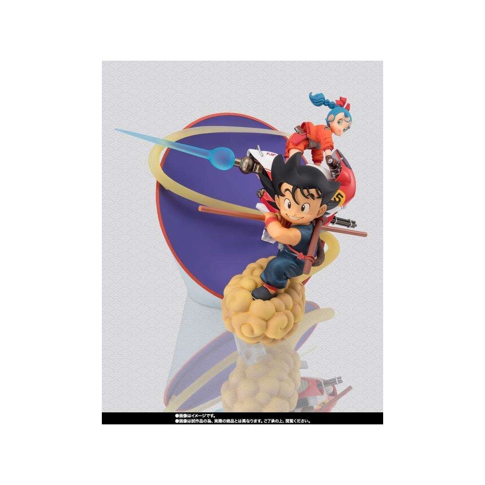 BANDAI DRAGON BALL SON GOKU & BULMA FIGUARTS ZERO STATUE