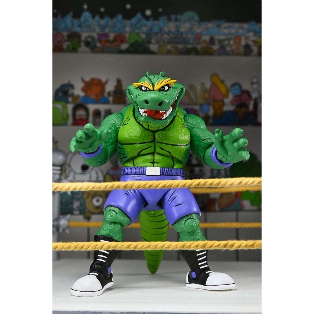 NECA TEENAGE MUTANT NINJA TURTLES ARCHIE COMICS STUMP WRESTLING LEATHERHEAD ACTION FIGURE