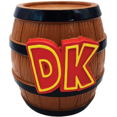 PYRAMID INTERNATIONAL DONKEY KONG DK BARREL SHAPED MONEY BANK