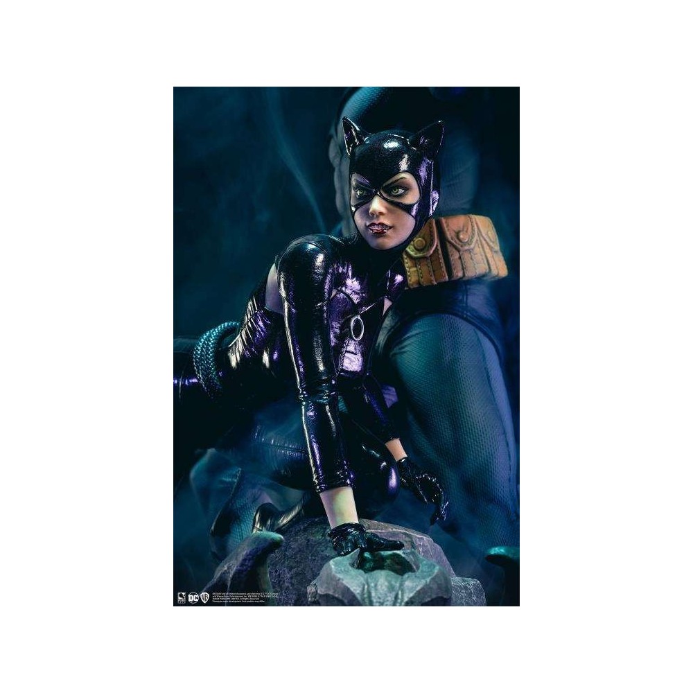 PURE ARTS DC COMICS BATMAN AND CATWOMAN REUNION STATUE 1/4 SCALE FIGURE