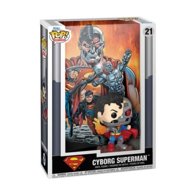 FUNKO POP! COMIC COVERS CYBORG SUPERMAN BOBBLE HEAD FIGURE FUNKO