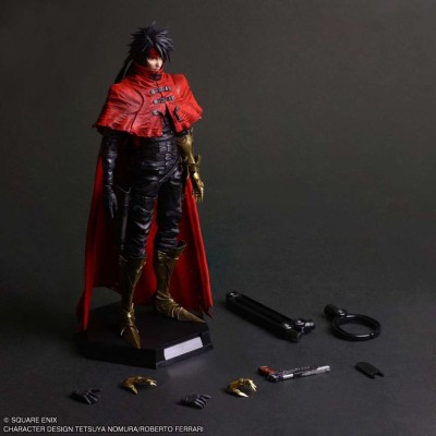 FINAL FANTASY 7 REBIRTH VINCENT VALENTINE PLAY ARTS SHIN ACTION FIGURE SQUARE ENIX