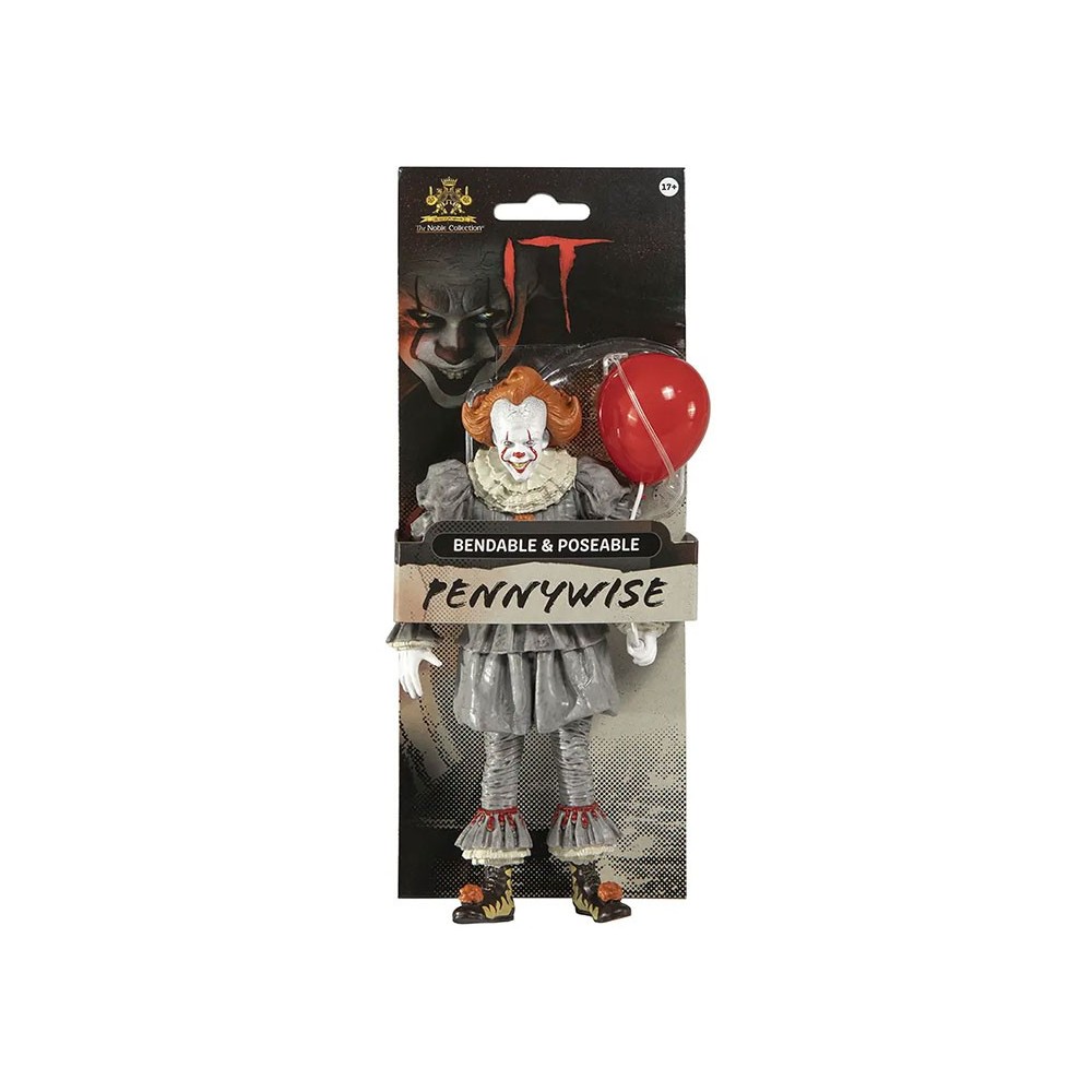 IT 2017 PENNYWISE BENDYFIGS 20CM ACTION FIGURE NOBLE COLLECTIONS