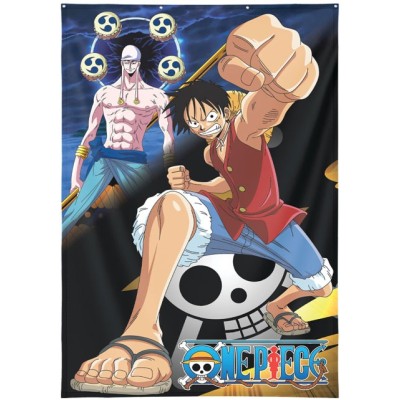 LYO ONE PIECE MONKEY D.LUFFY AND ENER WALL DECOR 125X85CM