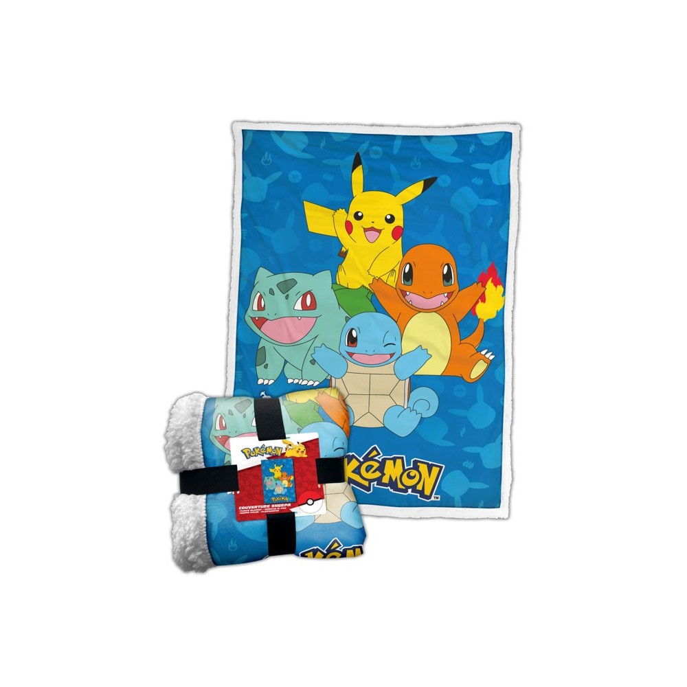 POKEMON HAPPY CREW COPERTA IN PILE SHERPA 100X150CM LYO