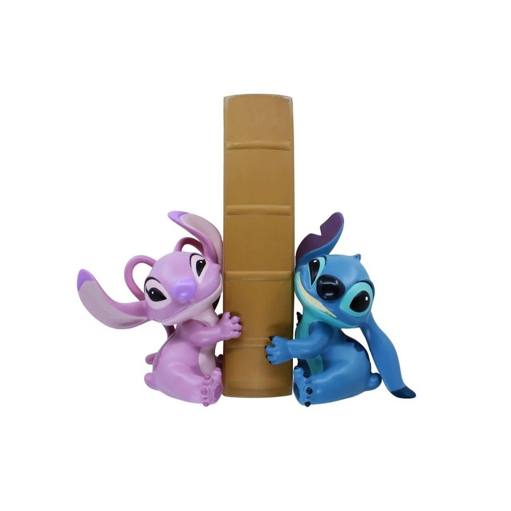 ENESCO DISNEY STITCH AND ANGEL BOOKEND FIGURE